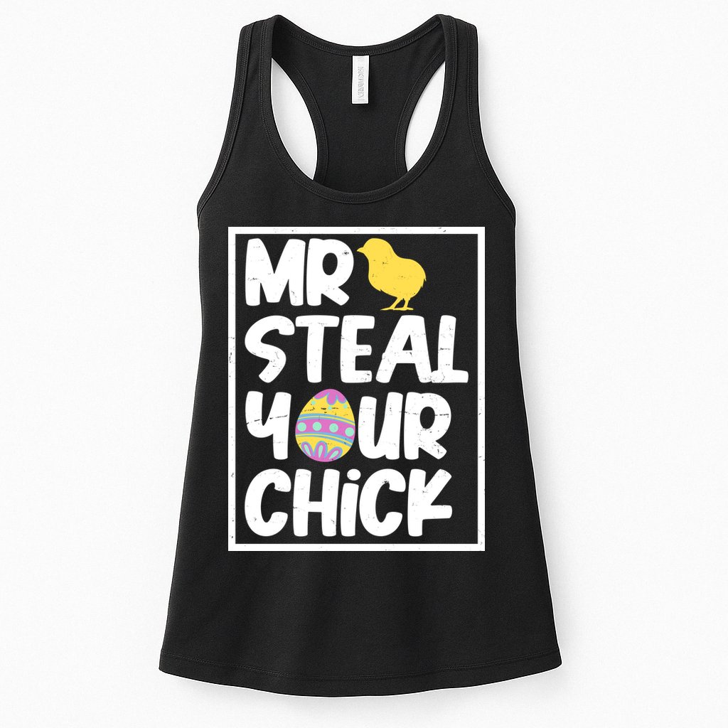 Mr Steal Your Chick Funny Chicken Egg Womens Tank Top