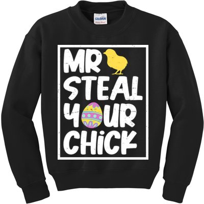 Mr Steal Your Chick Funny Chicken Egg Kids Sweatshirt