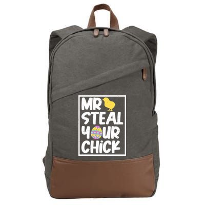 Mr Steal Your Chick Funny Chicken Egg Cotton Canvas Backpack