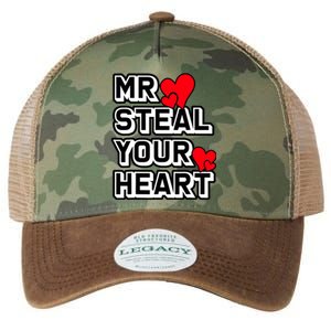 Mr Steal Your Heart Valentines Day Funny V Day Boy Legacy Tie Dye Trucker Hat