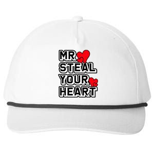 Mr Steal Your Heart Valentines Day Funny V Day Boy Snapback Five-Panel Rope Hat