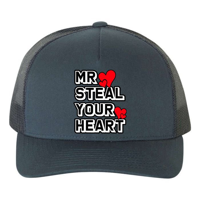 Mr Steal Your Heart Valentines Day Funny V Day Boy Yupoong Adult 5-Panel Trucker Hat