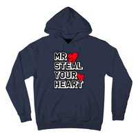 Mr Steal Your Heart Valentines Day Funny V Day Boy Hoodie