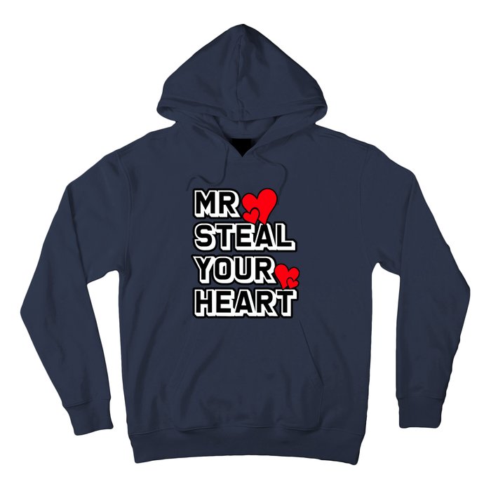 Mr Steal Your Heart Valentines Day Funny V Day Boy Hoodie