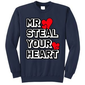 Mr Steal Your Heart Valentines Day Funny V Day Boy Sweatshirt