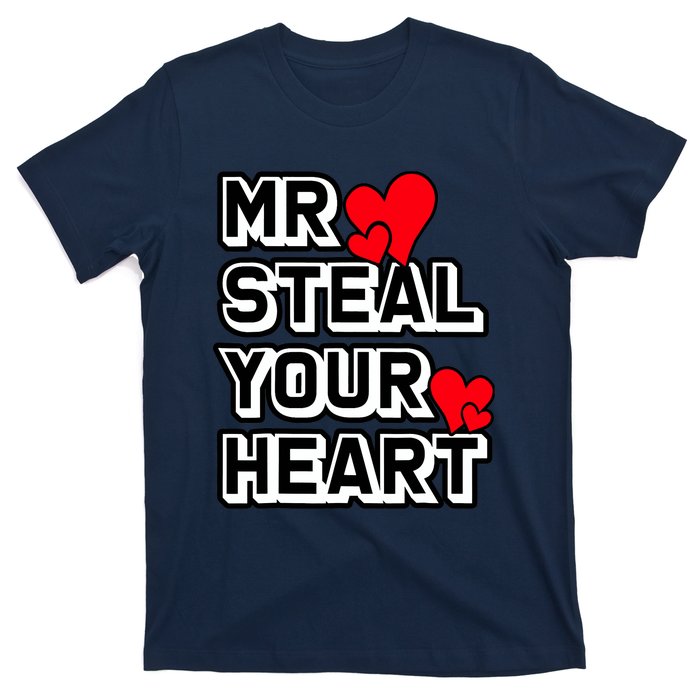 Mr Steal Your Heart Valentines Day Funny V Day Boy T-Shirt