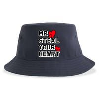 Mr Steal Your Heart Valentines Day Funny V Day Boy Sustainable Bucket Hat