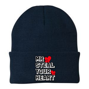 Mr Steal Your Heart Valentines Day Funny V Day Boy Knit Cap Winter Beanie