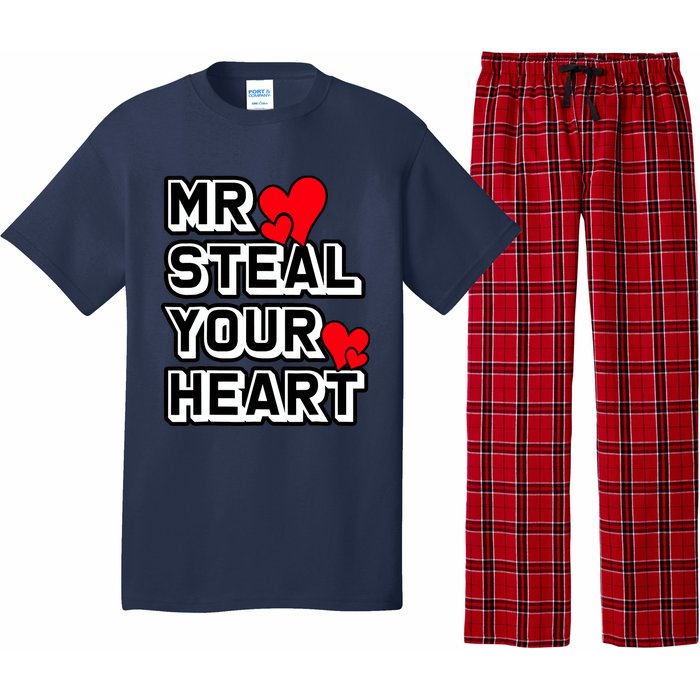 Mr Steal Your Heart Valentines Day Funny V Day Boy Pajama Set