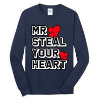 Mr Steal Your Heart Valentines Day Funny V Day Boy Tall Long Sleeve T-Shirt