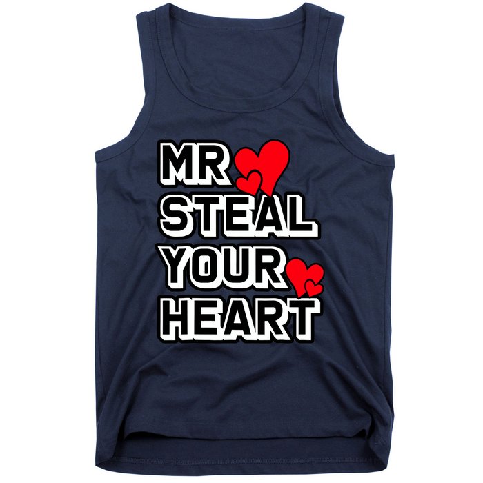 Mr Steal Your Heart Valentines Day Funny V Day Boy Tank Top