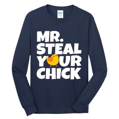 Mr Steal Your Chick Easter Chicken Egg Hunting Tall Long Sleeve T-Shirt