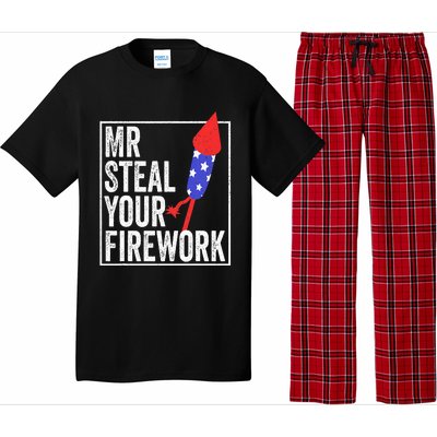 Mr Steal Your Firework Funny 4th Of July Pajama Set