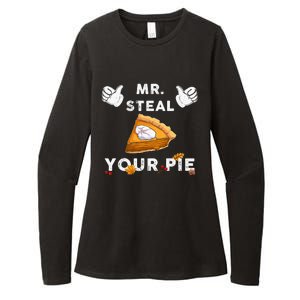 Mr Steal Your Pie Funny Thanksgiving Womens CVC Long Sleeve Shirt