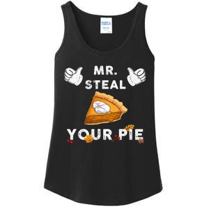 Mr Steal Your Pie Funny Thanksgiving Ladies Essential Tank