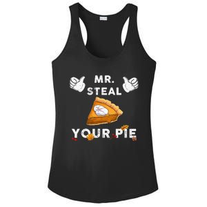 Mr Steal Your Pie Funny Thanksgiving Ladies PosiCharge Competitor Racerback Tank