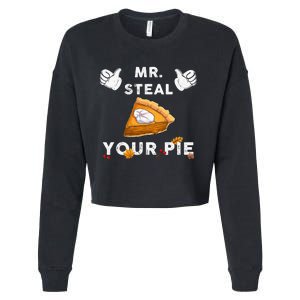 Mr Steal Your Pie Funny Thanksgiving Cropped Pullover Crew