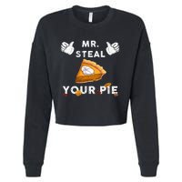 Mr Steal Your Pie Funny Thanksgiving Cropped Pullover Crew