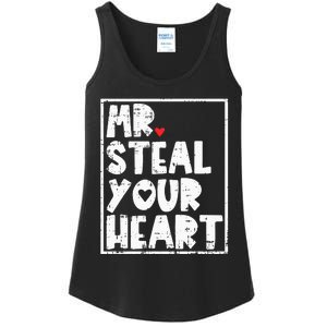 Mr Steal Your Heart Valentines Day Funny Vday Ladies Essential Tank