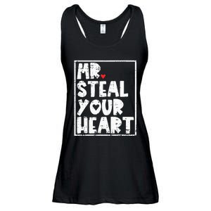 Mr Steal Your Heart Valentines Day Funny Vday Ladies Essential Flowy Tank