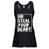 Mr Steal Your Heart Valentines Day Funny Vday Ladies Essential Flowy Tank