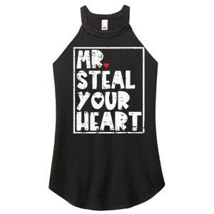 Mr Steal Your Heart Valentines Day Funny Vday Women's Perfect Tri Rocker Tank