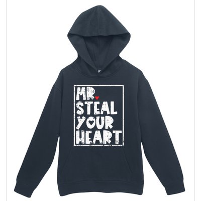 Mr Steal Your Heart Valentines Day Funny Vday Urban Pullover Hoodie