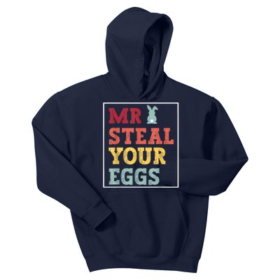 Mr Steal Your Eggs Easter Toddlers Funny Spring Humor Kids Hoodie