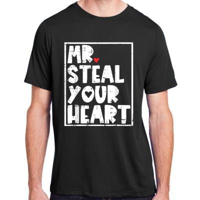 Mr Steal Your Heart Valentines Day Funny Adult ChromaSoft Performance T-Shirt