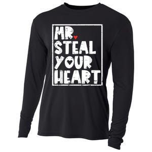 Mr Steal Your Heart Valentines Day Funny Cooling Performance Long Sleeve Crew