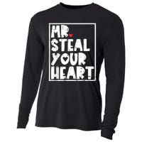 Mr Steal Your Heart Valentines Day Funny Cooling Performance Long Sleeve Crew