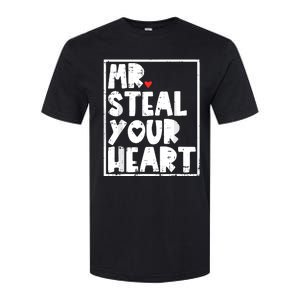 Mr Steal Your Heart Valentines Day Funny Softstyle CVC T-Shirt