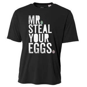 Mr Steal Your Eggs Funny Easter Matching Family Cooling Performance Crew T-Shirt