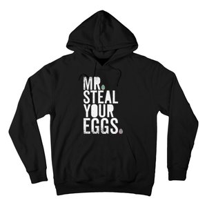 Mr Steal Your Eggs Funny Easter Matching Family Hoodie