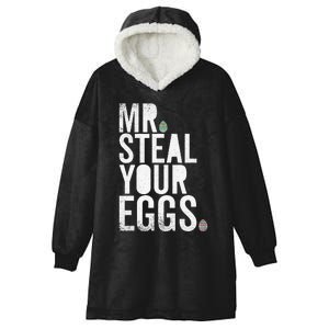 Mr Steal Your Eggs Funny Easter Matching Family Hooded Wearable Blanket