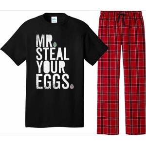 Mr Steal Your Eggs Funny Easter Matching Family Pajama Set