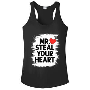 Mr Steal Your Heart Valentines Day Funny Love Ladies PosiCharge Competitor Racerback Tank