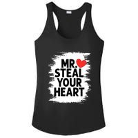 Mr Steal Your Heart Valentines Day Funny Love Ladies PosiCharge Competitor Racerback Tank