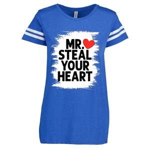 Mr Steal Your Heart Valentines Day Funny Love Enza Ladies Jersey Football T-Shirt