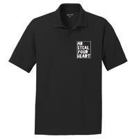 Mr Steal Your Heart Valentines Day Funny Vday PosiCharge RacerMesh Polo