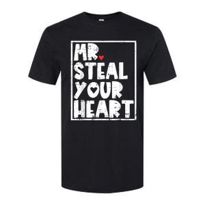 Mr Steal Your Heart Valentines Day Funny Vday Softstyle CVC T-Shirt