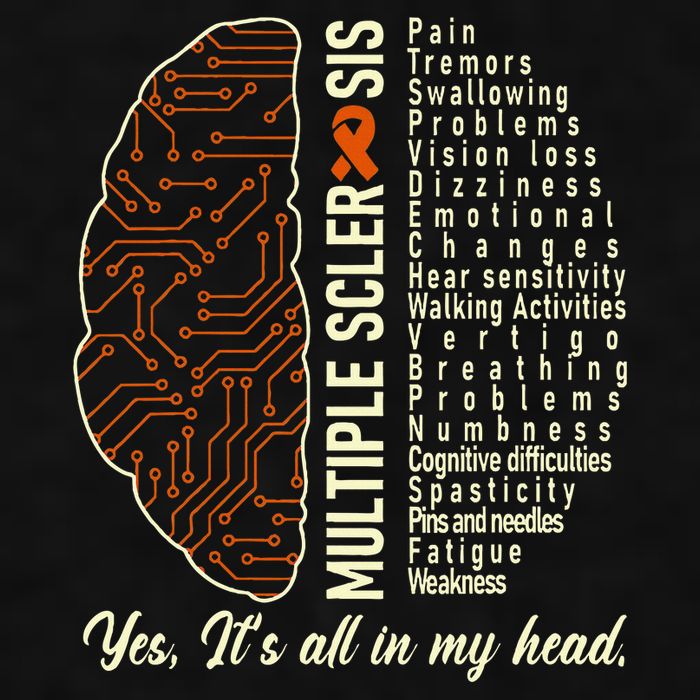 Multiple Sclerosis Yes It's All In My Head Brain Circuit Ladies PosiCharge Tri-Blend Wicking Tank