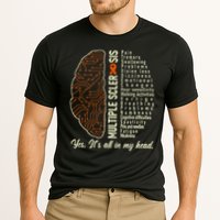 Multiple Sclerosis Yes It's All In My Head Brain Circuit Performance Shirt