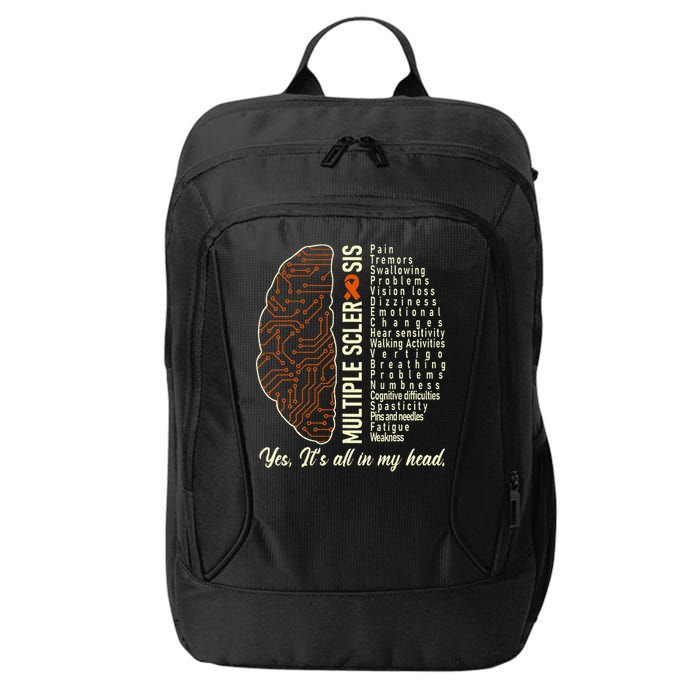 Multiple Sclerosis Yes It's All In My Head Brain Circuit City Backpack