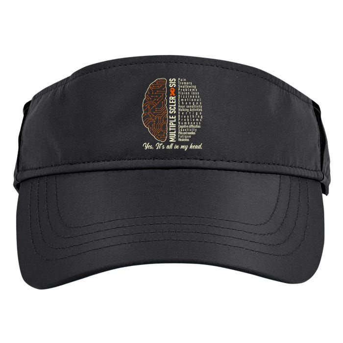 Multiple Sclerosis Yes It's All In My Head Brain Circuit Adult Drive Performance Visor