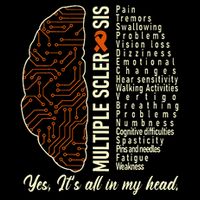 Multiple Sclerosis Yes It's All In My Head Brain Circuit Bucket Hat