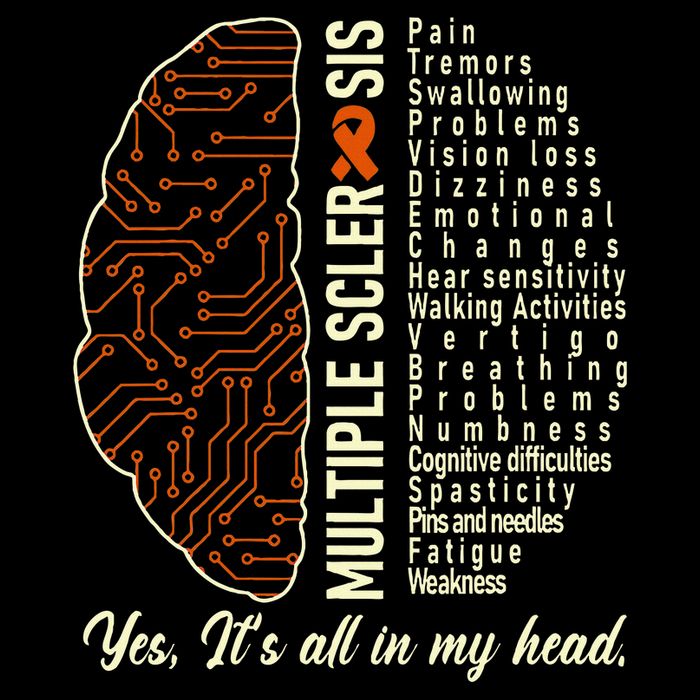 Multiple Sclerosis Yes It's All In My Head Brain Circuit Bucket Hat