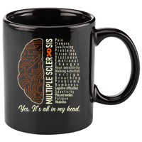 Multiple Sclerosis Yes It's All In My Head Brain Circuit 11oz C Handle Ceramic Mug