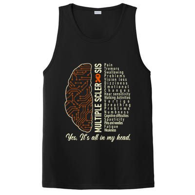 Multiple Sclerosis Yes It's All In My Head Brain Circuit PosiCharge Competitor Tank