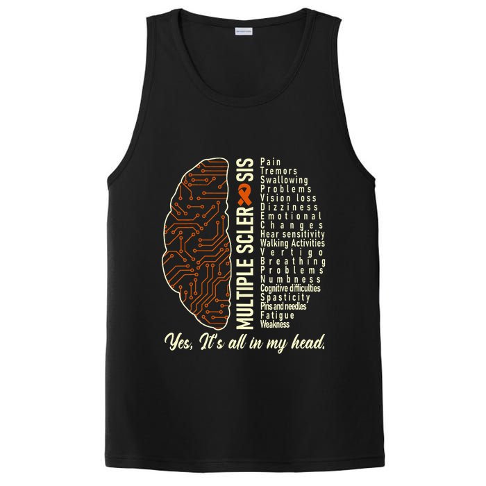 Multiple Sclerosis Yes It's All In My Head Brain Circuit PosiCharge Competitor Tank